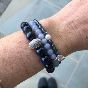 Caroline Roussel Jewelry set of 3 bracelets. New. Handmade.